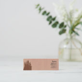 Kaarten voor het draaiende gips mini visitekaartje (Staand voorkant)