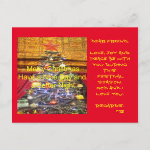 Kaarten voor het kerstfestival van Merry Feestdagenkaart