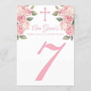 Kaarten voor het nummer van de eerste heilige comm