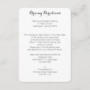 Kaarten voor het rijden over de bruiloft