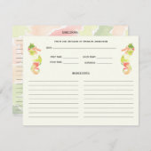 Kaarten voor het verzamelen van kleurrijke zeeoort (Voorkant / Achterkant)