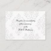 kaarten voor het verzamelen van rode damtbruiloft (Achterkant)