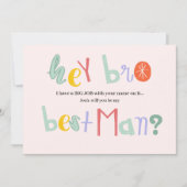 Kaarten voor het vragen om Best Man te zijn (kies  (Voorkant)