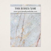 Kaarten voor het weergeven van goudkleurige "marme visitekaartjes (Voorkant)