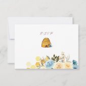 Kaarten voor Honeycomb en Floral Response RSVP Kaartje (Achterkant)