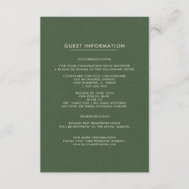 Kaarten voor huwelijksbezoekersinformatie | Groen 