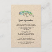 Kaarten voor huwelijksbezoekersinformatie | Kraft (Voorkant)