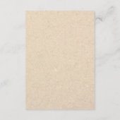 Kaarten voor huwelijksbezoekersinformatie | Kraft (Achterkant)