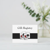 Kaarten voor huwelijkscadeaus in Las Vegas (Staand voorkant)