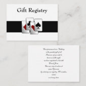 Kaarten voor huwelijkscadeaus in Las Vegas (Voorkant / Achterkant)