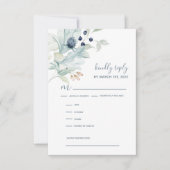 Kaarten voor huwelijksuitnodiging RSVP (Voorkant)