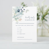 Kaarten voor huwelijksuitnodiging RSVP (Staand voorkant)