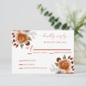 Kaarten voor huwelijksuitnodiging RSVP (Staand voorkant)