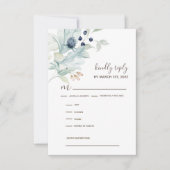 Kaarten voor huwelijksuitnodiging RSVP Kaartje (Voorkant)