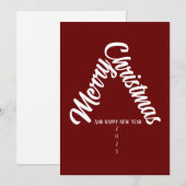 Kaarten voor jaarfeesten kerstboom met (Voorkant / Achterkant)
