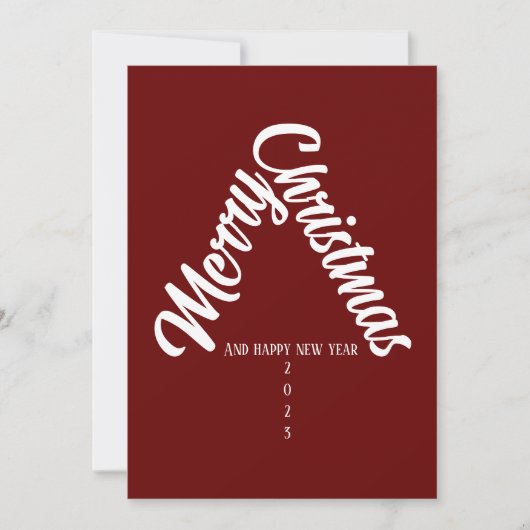 Kaarten voor jaarlijkse feestjes kerstboom met (Voorkant)