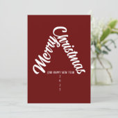 Kaarten voor jaarlijkse feestjes kerstboom met (Staand voorkant)