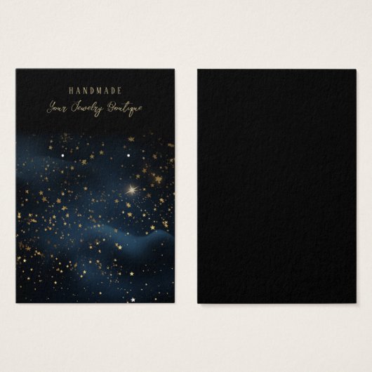 Kaarten voor juwelenvertoning in Naight Sky Stars Visitekaartje (Voorkant /achterkant)