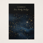Kaarten voor juwelenvertoning in Naight Sky Stars Visitekaartje (Voorkant)