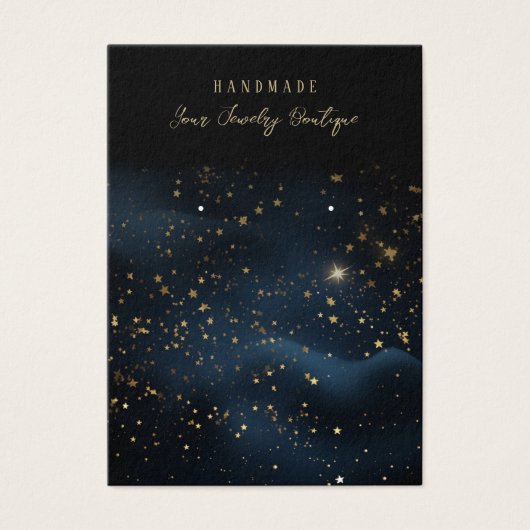 Kaarten voor juwelenvertoning in Naight Sky Stars Visitekaartje (Voorkant)