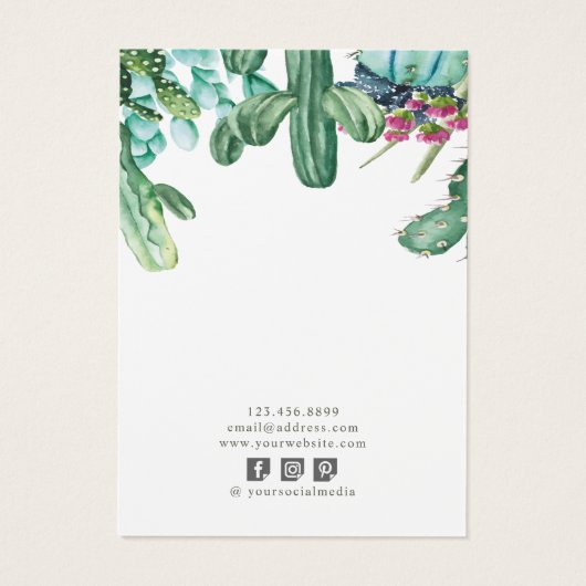 Kaarten voor juwelenweergave verdienen ・ Drijvende Visitekaartje (Achterkant)