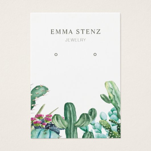 Kaarten voor juwelenweergave verdienen ・ Drijvende Visitekaartje (Voorkant)