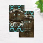 Kaarten voor juweliers  Damask Heart Visitekaartjes (Bureau)