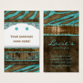 Kaarten voor juweliersweergave bevestigen Western  Visitekaartjes (Voorkant /achterkant)