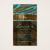 Kaarten voor juweliersweergave bevestigen Western  Visitekaartjes (Achterkant)