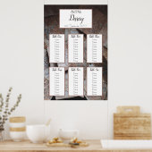  kaarten voor kaartzentekens poster (Keuken)