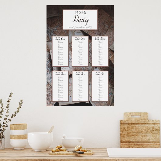  kaarten voor kaartzentekens poster (Keuken)