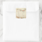 Kaarten voor kernreactoren Nummer III Vierkante Sticker (Tas)