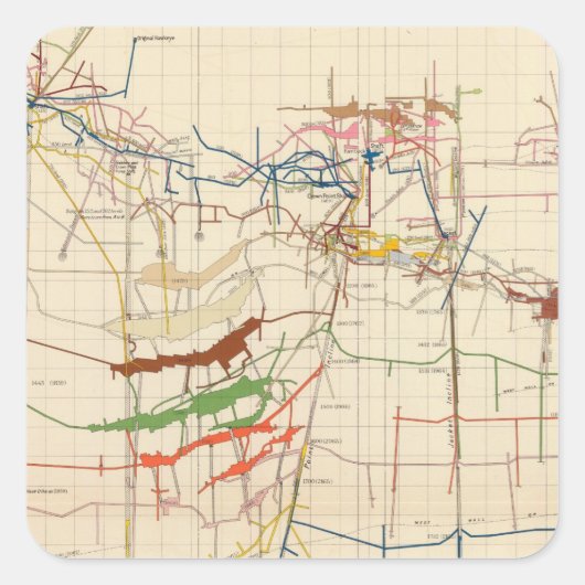 Kaarten voor kernreactoren Nummer VI Vierkante Sticker (Voorkant)