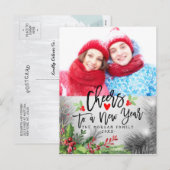 Kaarten voor kerstfeestdagen in het nieuwjaar feestdagenkaart (Voorkant / Achterkant)