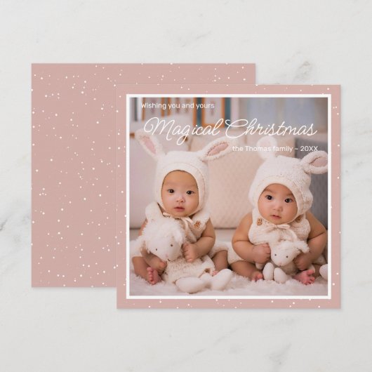 Kaarten voor kerstfoto's (Voorkant / Achterkant)