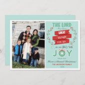 Kaarten voor kerstfoto's in bijbelformaat (Psalm 1 (Voorkant / Achterkant)