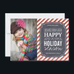 Kaarten voor kerstfoto's met Chalkboard en Glitter<br><div class="desc">moderne Glitter Chalkboard Holiday Fotokaarten - Creëer door Colorful Design Inc. Alle tekst kan worden gewijzigd! Alle design zijn beschermd onder Copyright 2008-2013.</div>