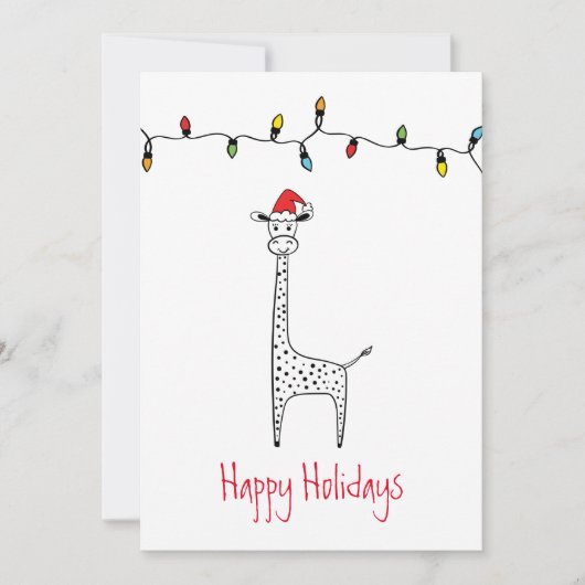 Kaarten voor kerstGiraffes (Voorkant)