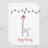 Kaarten voor kerstGiraffes (Voorkant / Achterkant)