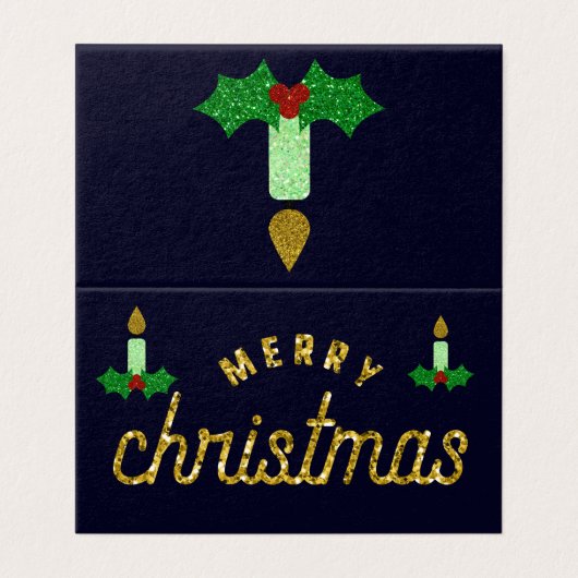 Kaarten voor kerstkaartjes (Buitenkant ongevouwen)