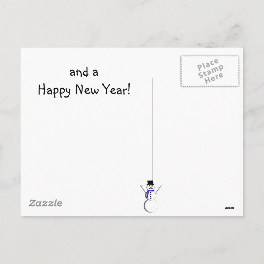 Kaarten voor kerstmis feestdagenkaart (Achterkant)