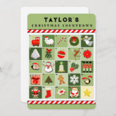 Kaarten voor kerstmis met kleinkinderen (Voorkant / Achterkant)