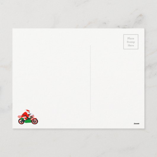 Kaarten voor kerstmis met motorfietsen feestdagenkaart (Achterkant)