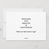 Kaarten voor kerstmis tijdens de feestdag (Achterkant)