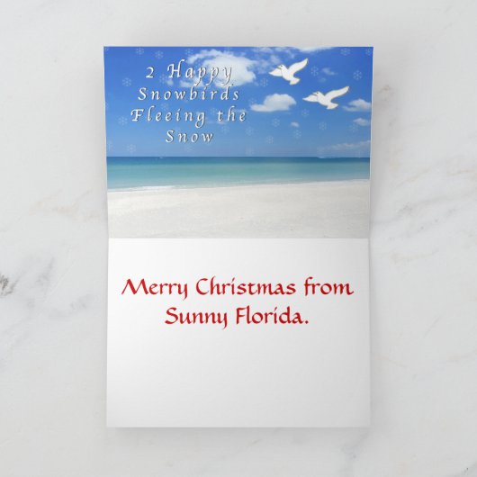 Kaarten voor Kerstmis uit Florida van Two Happy Sn (Binnen)