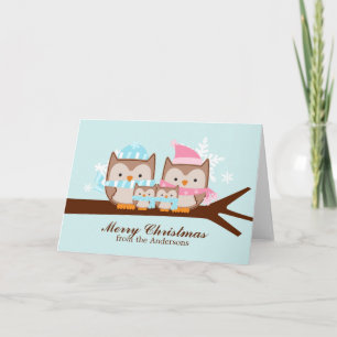 Kaarten voor kerstmis van de familie