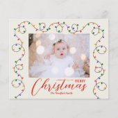 Kaarten voor kerstverlichting en foto's (Voorkant)