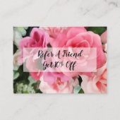 Kaarten voor klantverwijzing aanbevelingskaartje (Voorkant)