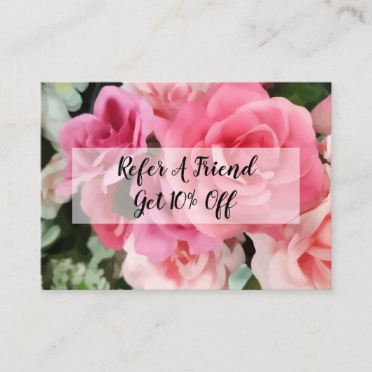 Kaarten voor klantverwijzing aanbevelingskaartje (Voorkant)