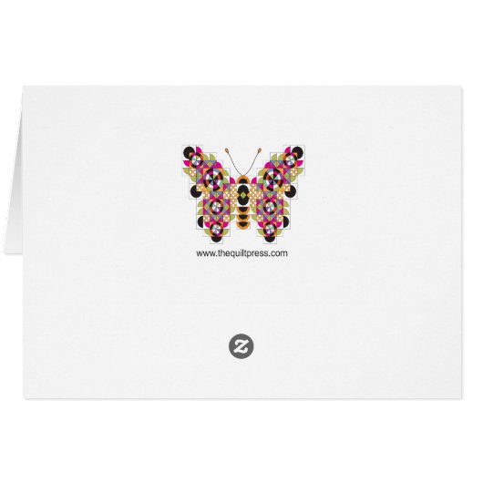 Kaarten voor kleurrijke naaimachine Kilt Pattern N (Achterkant Horizontaal)